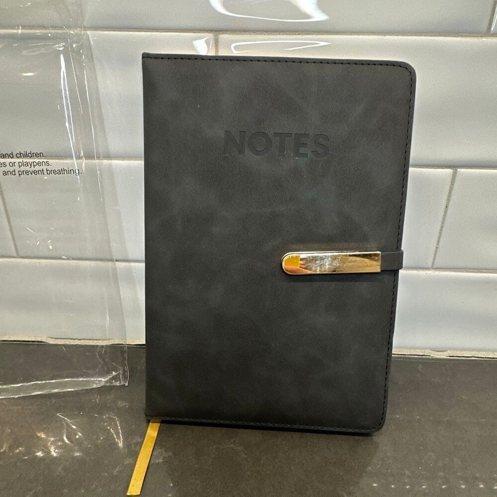 Faux Leather Padded Notebook-NWOT
